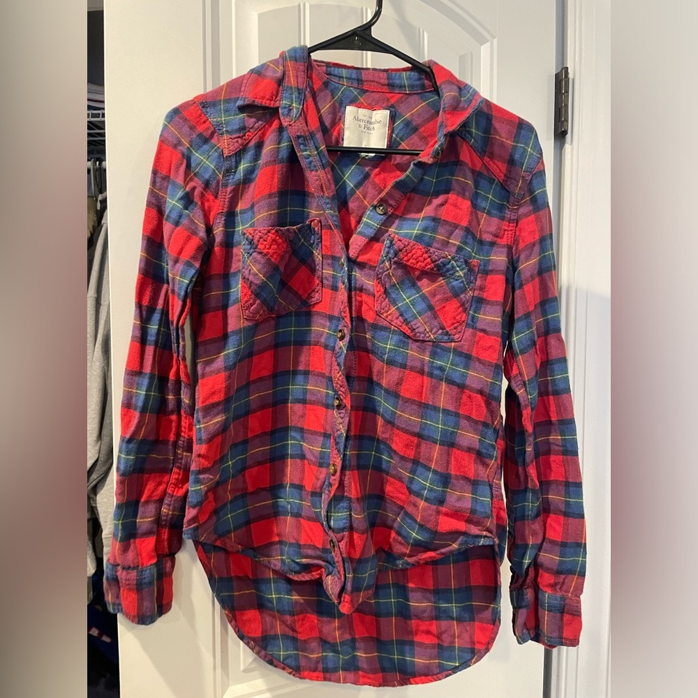 Abercrombie & Fitch Plaid flannel size S